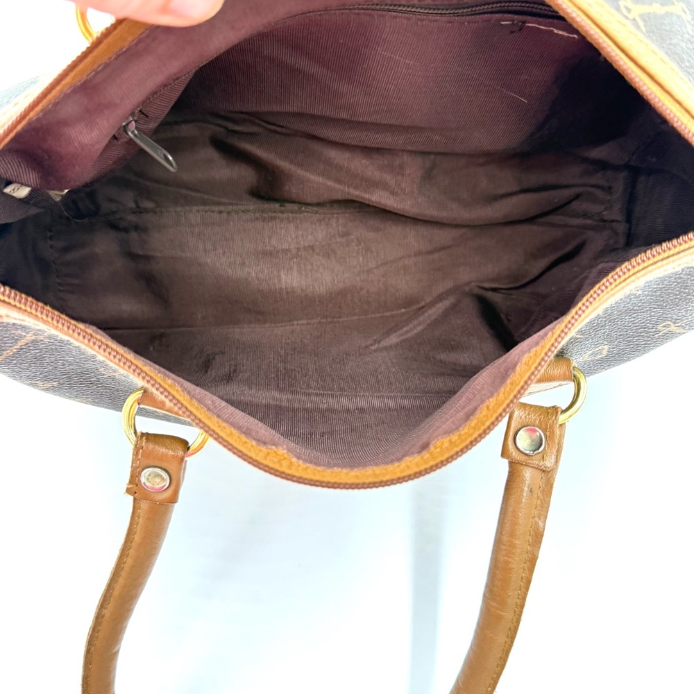 Genuine Leather Brown Satchel Handbag (B0002) - Picture 7 of 12